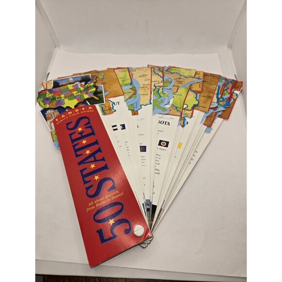 Fandex Family Field Guides: 50 States by Thomas J. Craughwell (1998, Cards,Flash - Picture 3 of 3